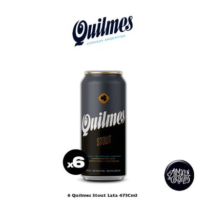 6 Quilmes Stout 473 Cm3.