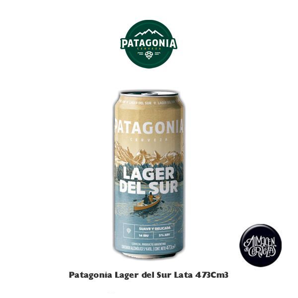Lata Patagonia Lager del Sur 473Cm3