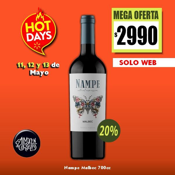 HOT DAYS - Nampe Malbec 750Cm3