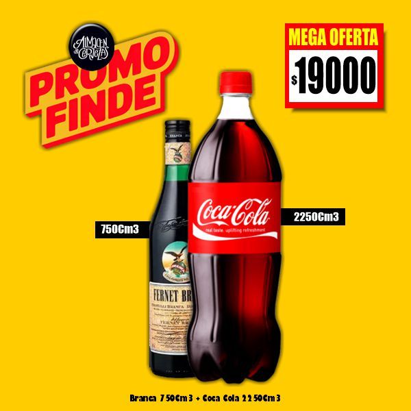 PROMO FINDE - Branca 750Cm3 + Coca 2250Cm3