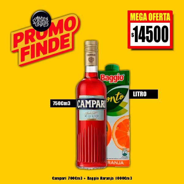 PROMO FINDE - Campari + Baggio Litro
