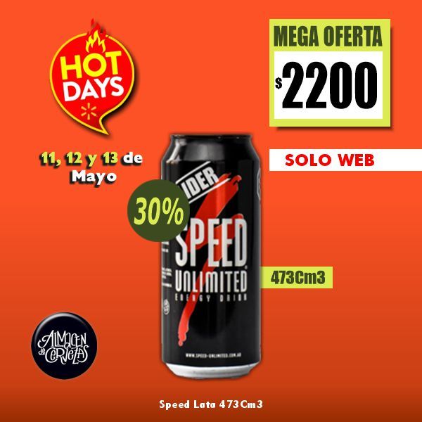 HOT DAYS - Speed Energy Lata 473Cm3
