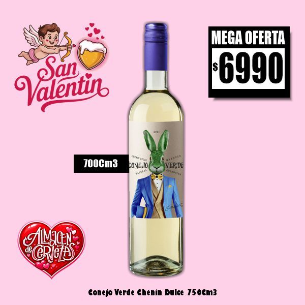 SAN VALENTIN - Conejo Verde Chenin Dulce 750Cm3