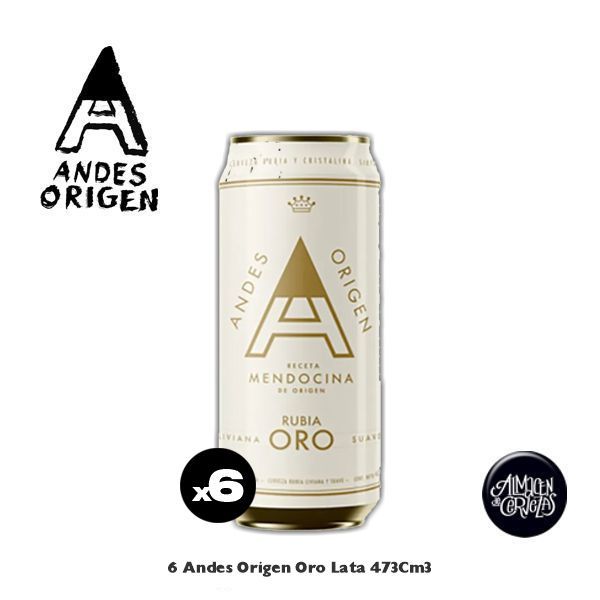 6 Andes Origen ORO Latas 473 Cm3