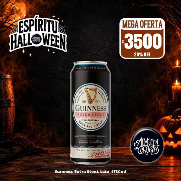 HALLOWEEN - Guinness Extra Stout ​lata 473Cm3
