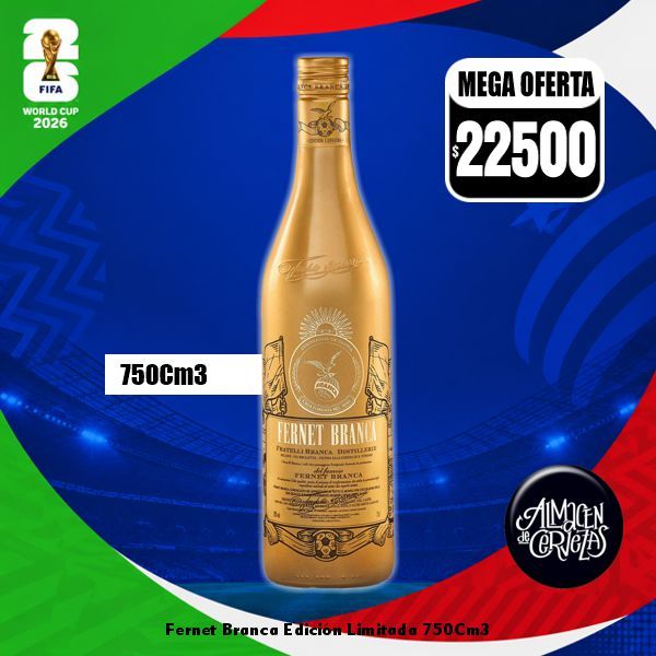 Word Cup 2026 - Fernet Branca Edicion Limitada Mundial 750Cm3