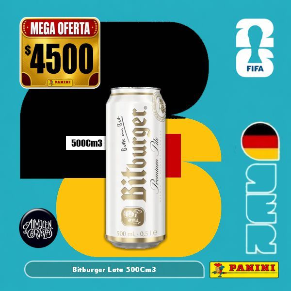 Grupos - Bitburger rubia Lata 500Cm3