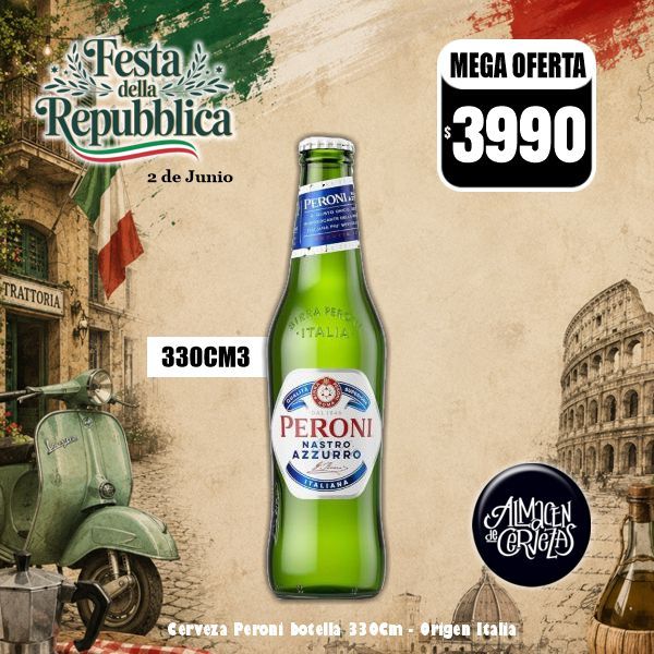 Festa della Repubblica - Peroni Nastro Azzurro Botella 330Cm3