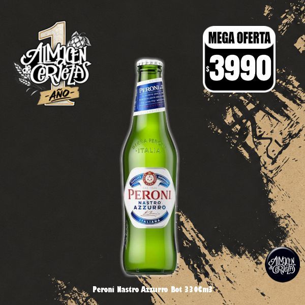1er Aniversario - Peroni Nastro Azzurro Botella 330Cm3