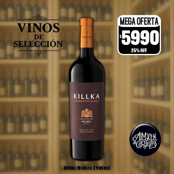 VINOS DE SELECCION - Killka Malbec 750Cm3