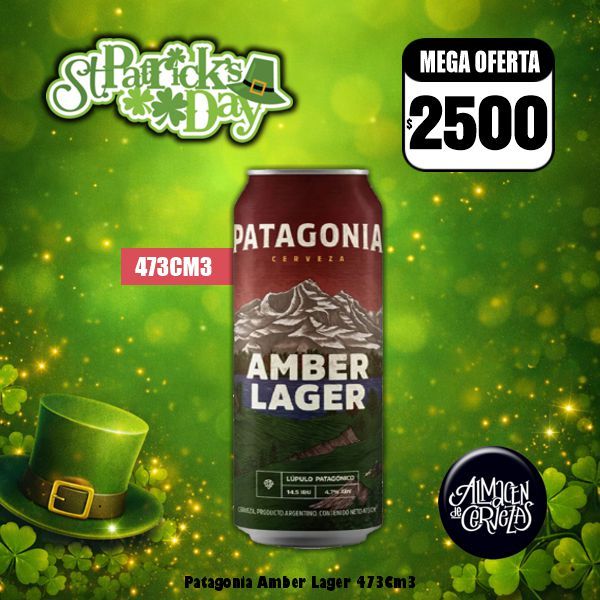 St Patrick´s Day - Patagonia Amber Lager 473Cm3