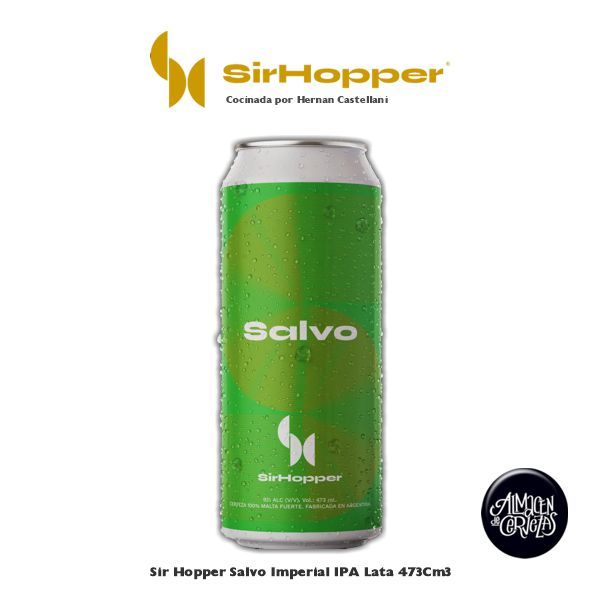 SirHopper Salvo Imperial IPA Lata 473Cm3