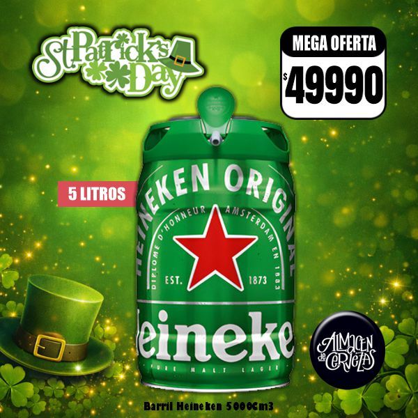 St Patrick´s Day - Heineken 5 Litros