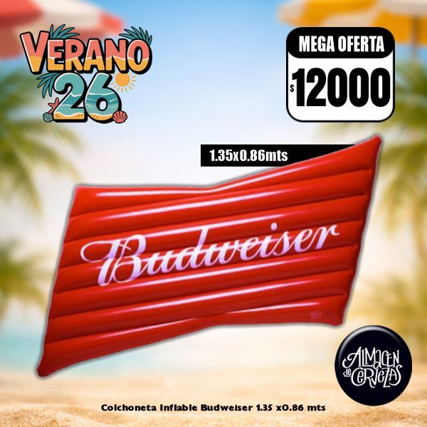 VERANO 26 - Colchoneta Inflable Budweiser