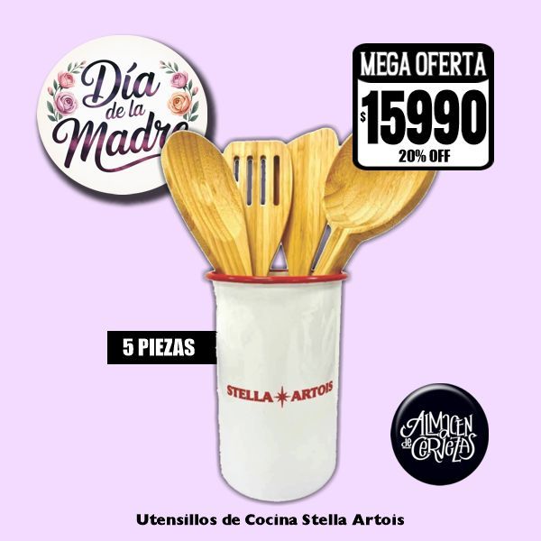 Dia de la Madre - Set De Utensillos De Bambú Stella Artois