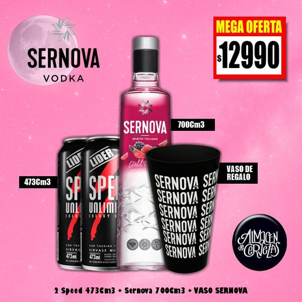 Sernova 750cm3 + 2 Speed Lata XL + Vaso Sernova