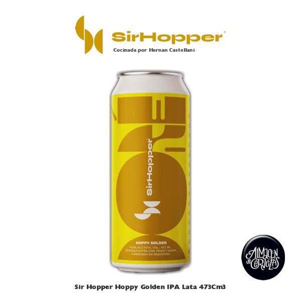 SirHopper Hoppy Golden Lata 473Cm3