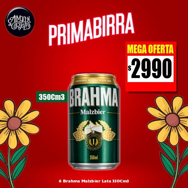 PRIMABIRRA - Brahma Malzbier Lata 350Cm3