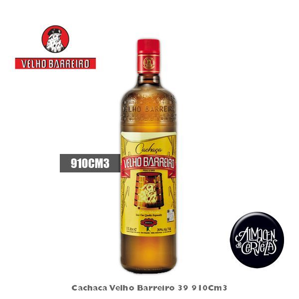 Cachaca Velho Barreiro 39 910Cm3