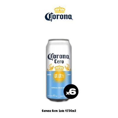 6 Corona Cero Lata 473Cm3