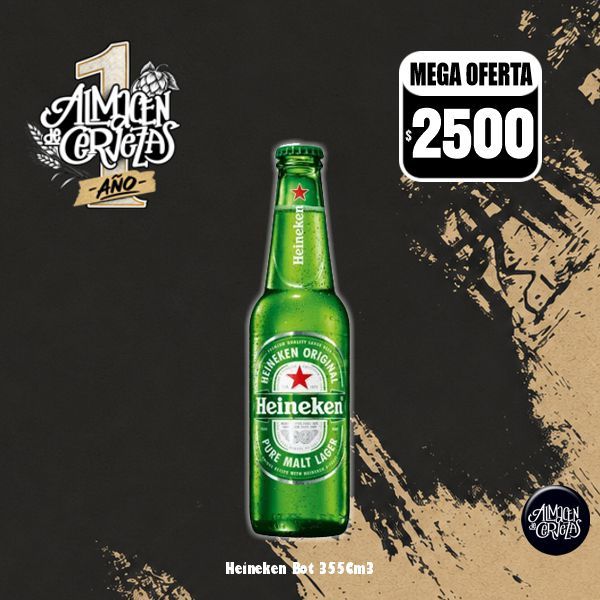1er Aniversario - Heineken botella 330Cm3