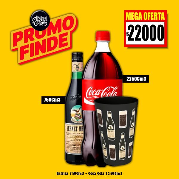Branca 750Cm3 + Coca 2250Cm3​ + 1 EcoVaso Branca