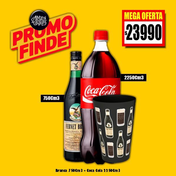 Branca 750Cm3 + Coca 2250Cm3​ + 1 EcoVaso Branca