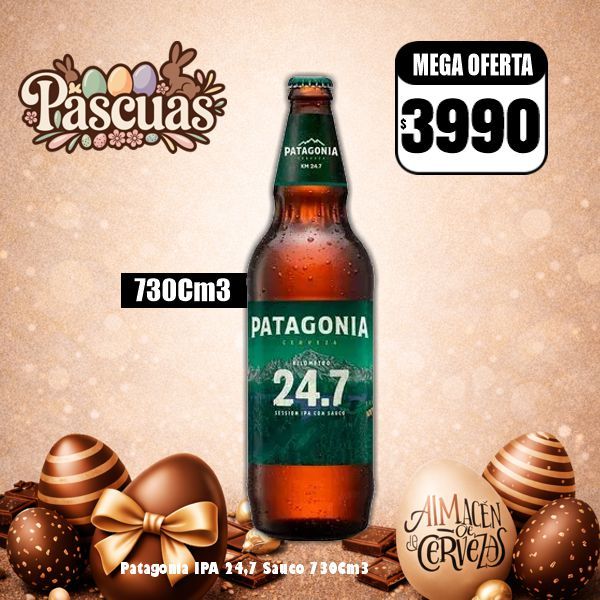 PASCUAS - Patagonia IPA 24.7 Sauco 730 Cm3