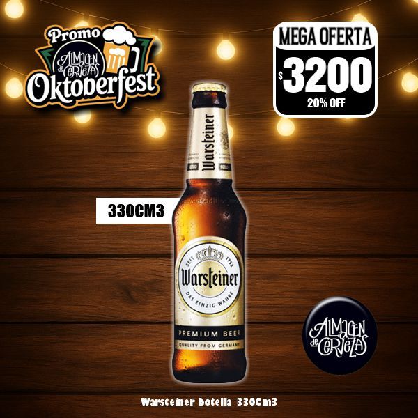 OktoberFest - Warsteiner botella 330Cm3