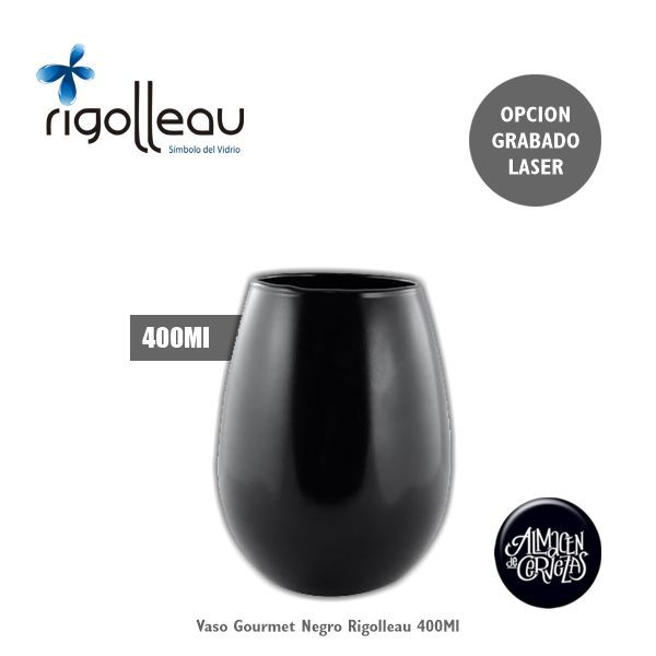 Vaso Gourmet Negro 450Ml