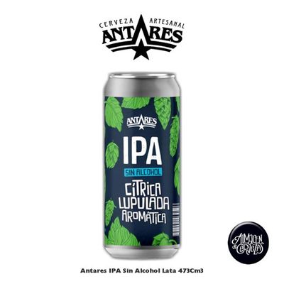 Antares IPA Sin Alcohol Lata 473Cm3
