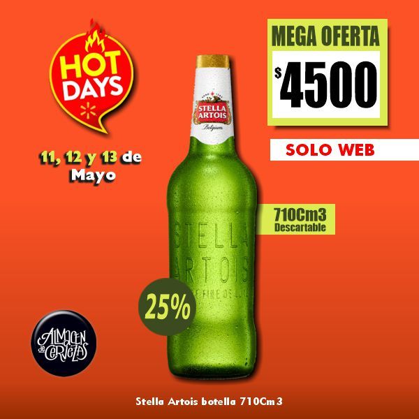 HOT DAYS - Stella Artois bot 710 Cm3.