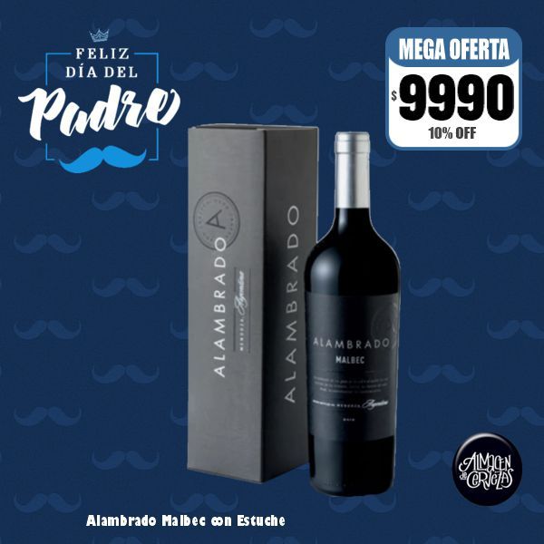 DIA DEL PADRE - Alambrado Malbec 750Cm3 con Estuche