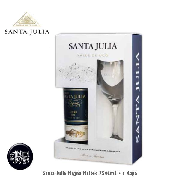 Santa Julia Magna Malbec 750Cm3 + Copa Santa Julia