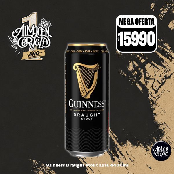 1er Aniversario - Guinness Lata Draught 440Cm3