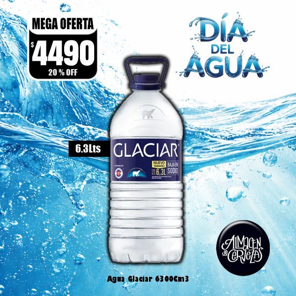 Glaciar Agua Mineral 6.3Lts
