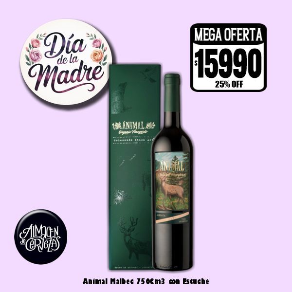Dia de la Madre - Animal Malbec 750Cm3 con Estuche