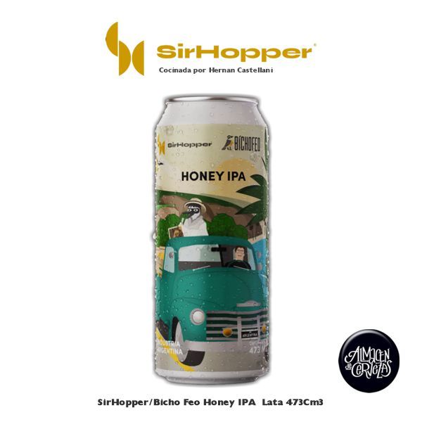 SirHopper/Bicho Feo Honey IPA Lata 473Cm3