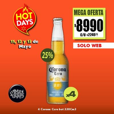 HOT DAYS - 4 Corona Cero bot 330Cm3