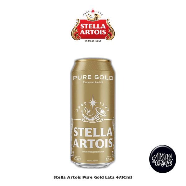 Stella Artois Pure Gold Lata 473Cm3