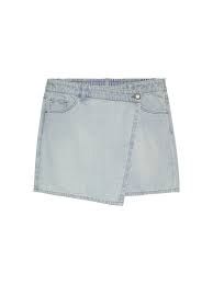Denim Wrap Shorts