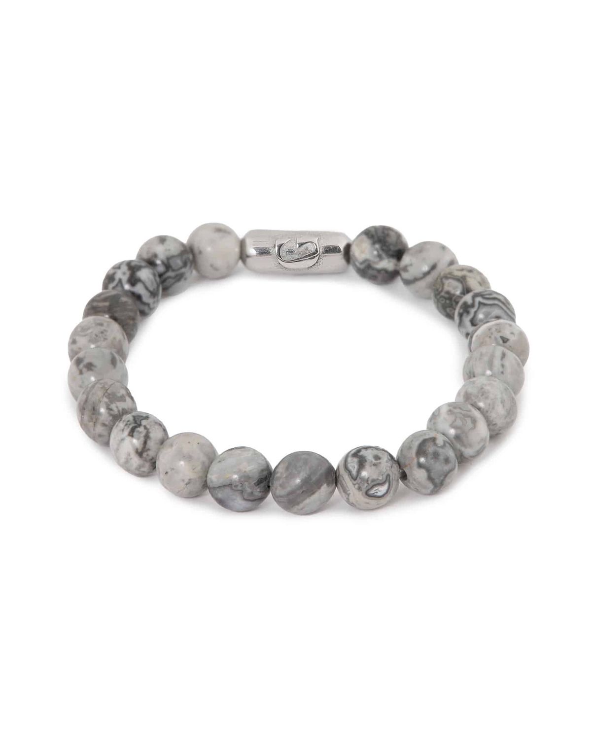 Marble Grey Bracelet Silver