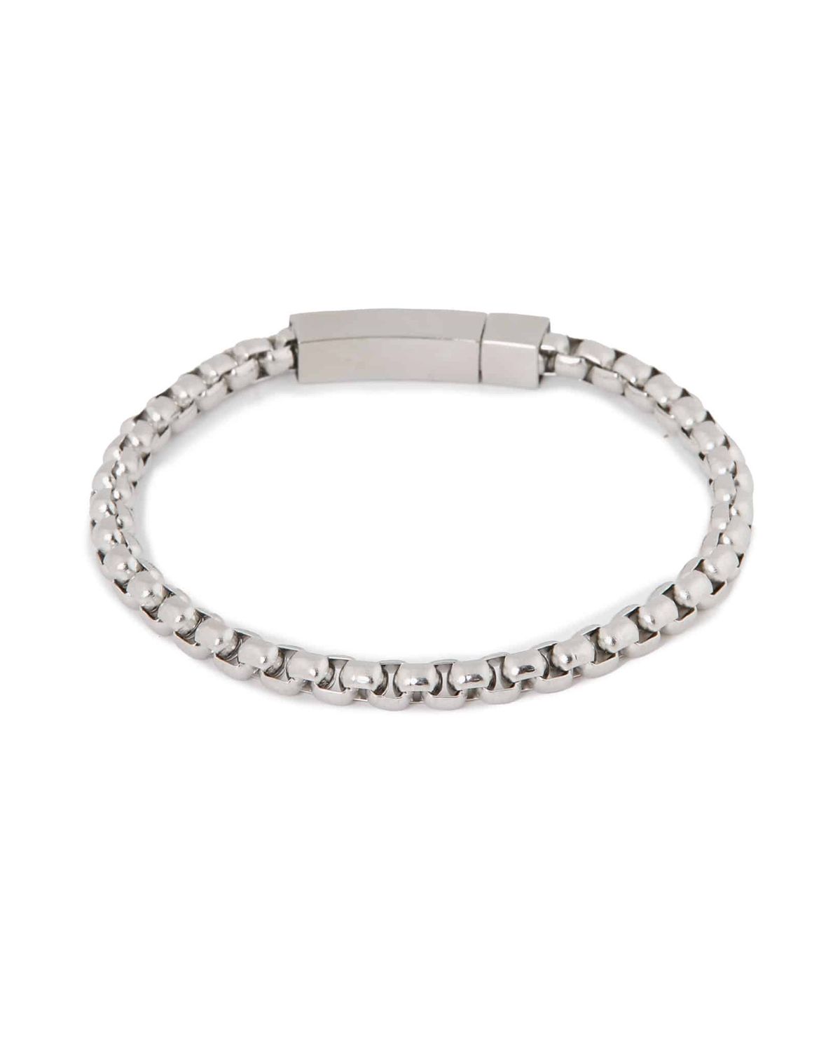 Round Chain Bracelet Silver