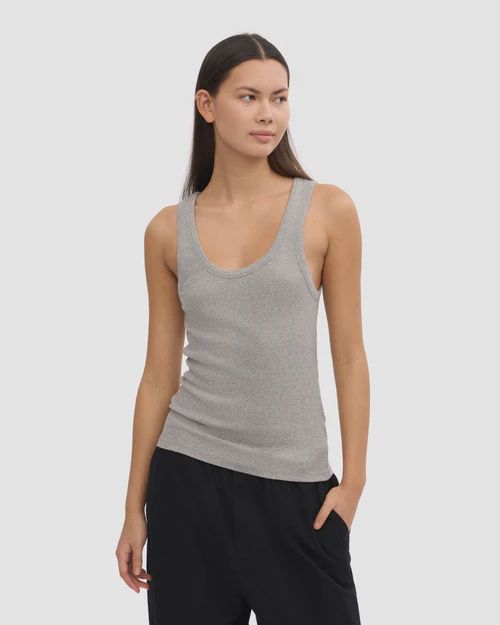Women Organic Rib Tank Top