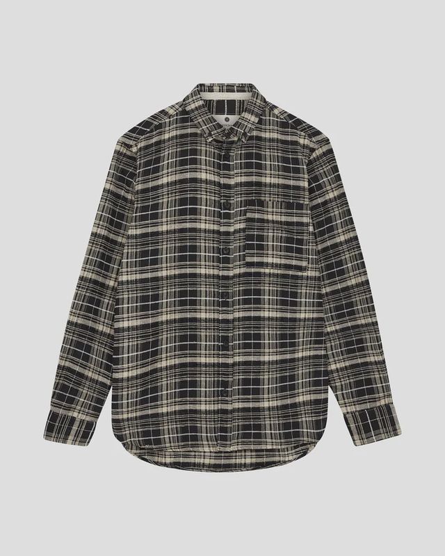 Akkonrad check mix shirt