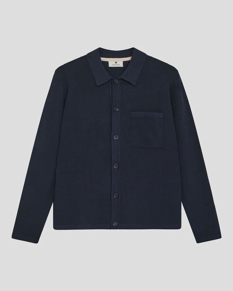 Aksvend Needle Rib Knit Cardigan