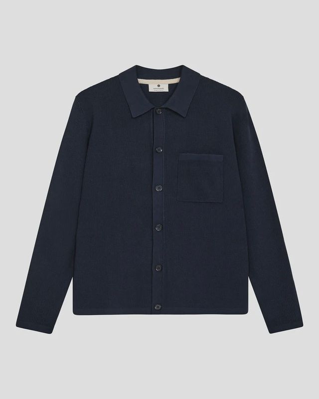 Aksvend needle rib knit cardigan