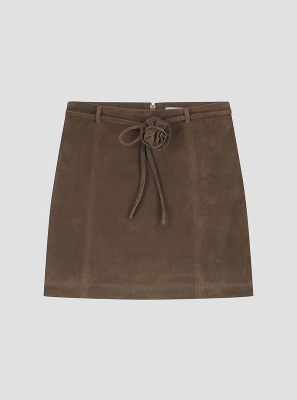 Pennie faux suede skirt