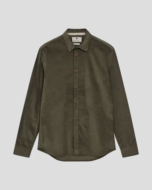 Akleif solid cord shirt