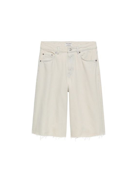 Loose fit bleached shorts